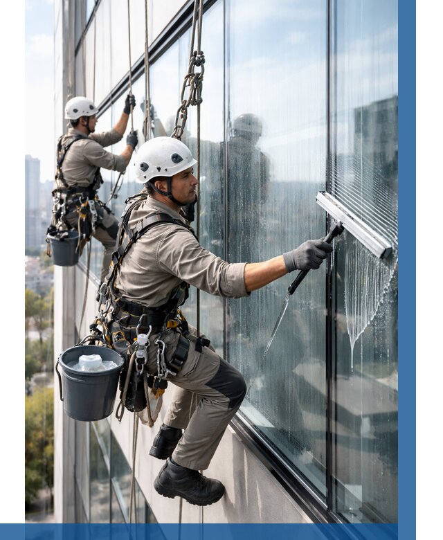 Мойка окон альпинистами в Братске от 4592 р. | ВЫСОТНИК-Брт
