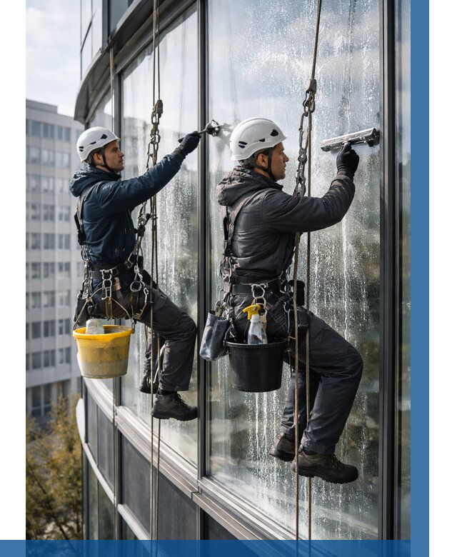 Мойка панорамных окон в Братске от 357 р. заказать у ВЫСОТНИК-Брт