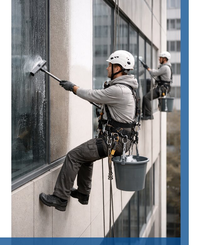 Мойка фасадов зданий в Братске под ключ от 357 р. | ВЫСОТНИК-Брт