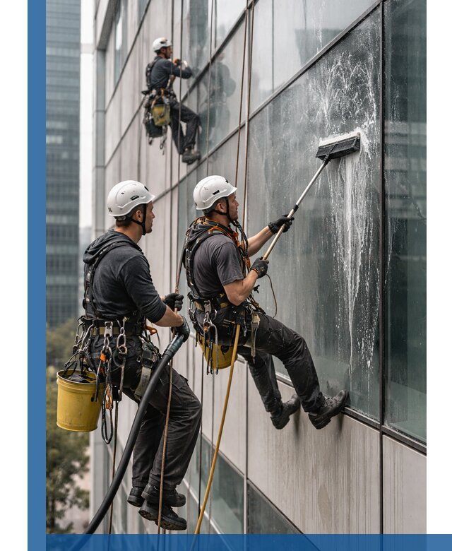 Профессиональная высотная мойка фасадов зданий в Братске