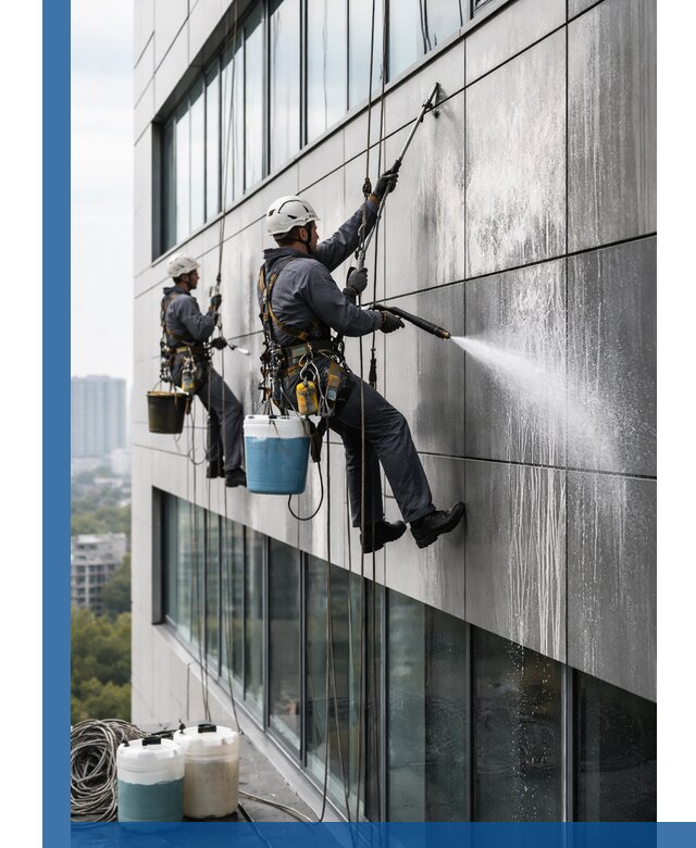 Профессиональная мойка вентилируемых фасадов в Братске