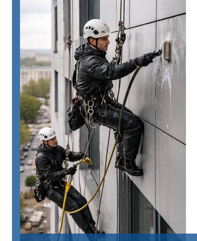 Профессиональная мойка фасада из композита в Братске