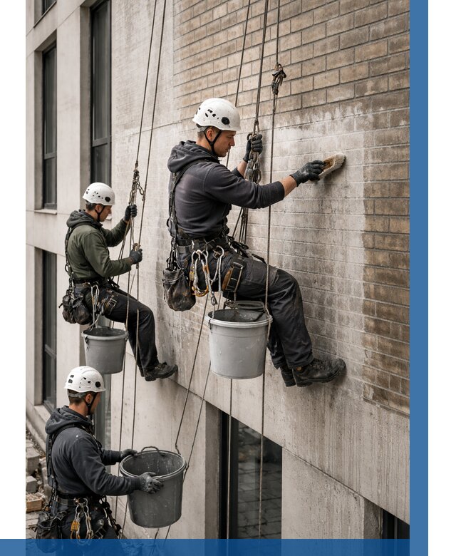 Удаление высолов с фасада в Братске от 255 р. | ВЫСОТНИК-Брт