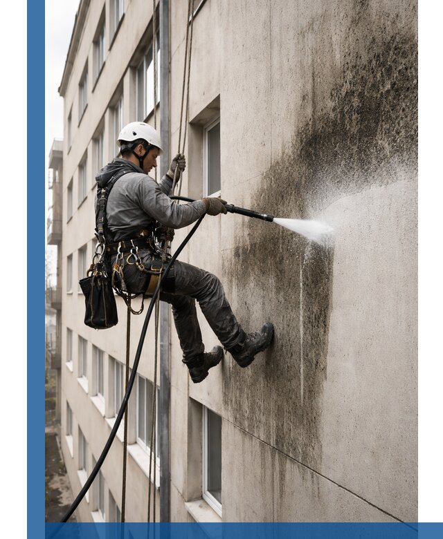 Профессиональная очистка фасадов от плесени в Братске