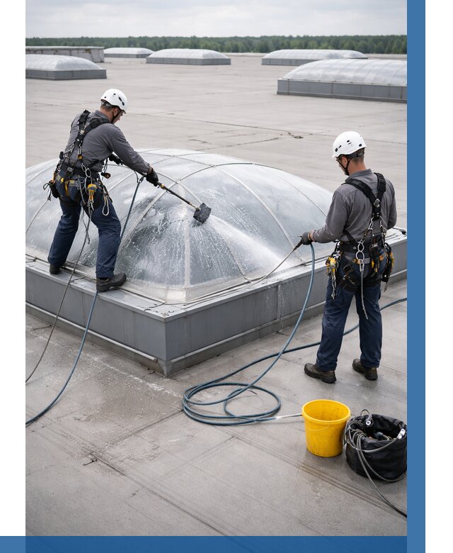 Мойка зенитных фонарей в Братске, заказать от 4592 р. | ВЫСОТНИК-Брт