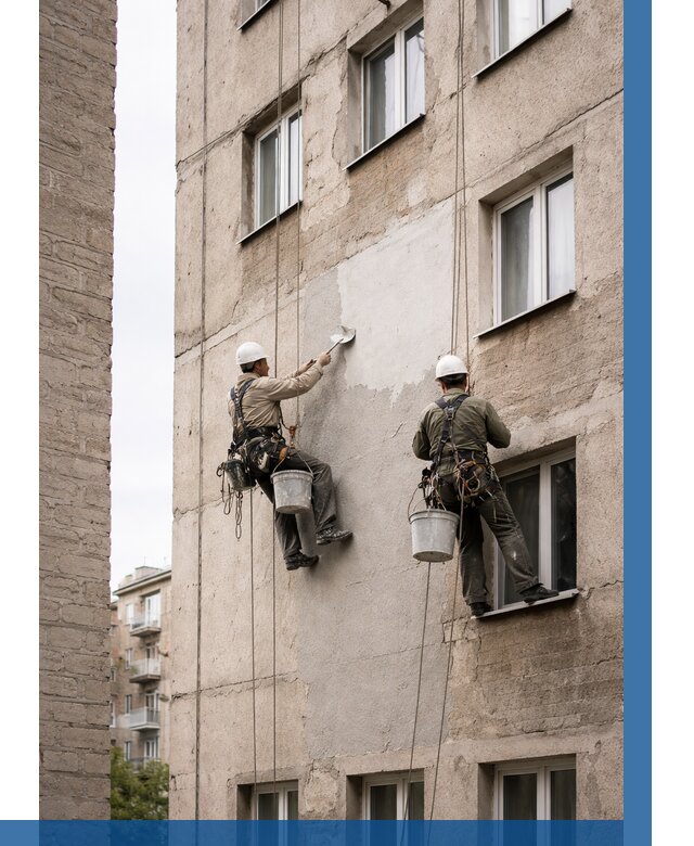 Косметический ремонт фасада в Братске от 1122 р. | ВЫСОТНИК-Брт