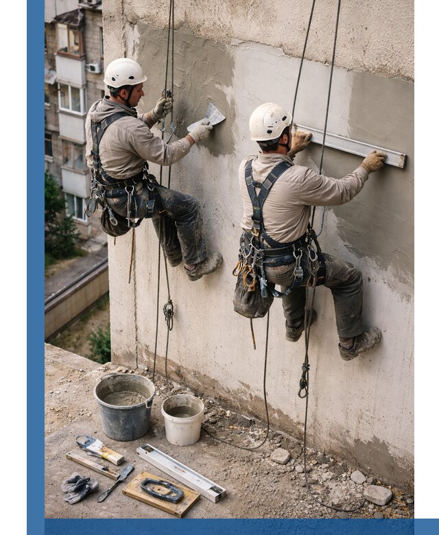 Комплексный ремонт штукатурного фасада с гарантией в Братске