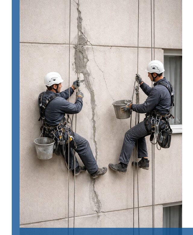 Заделка трещин на фасаде в Братске с гарантийным ремонтом