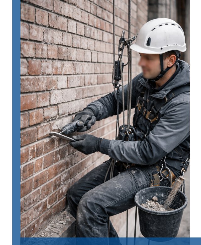 Расшивка кирпичных швов фасадов и стен, ремонт в Братске