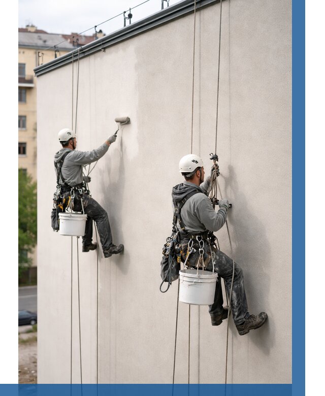 Покраска оштукатуренного фасада в Братске от 327 р. | ВЫСОТНИК-Брт