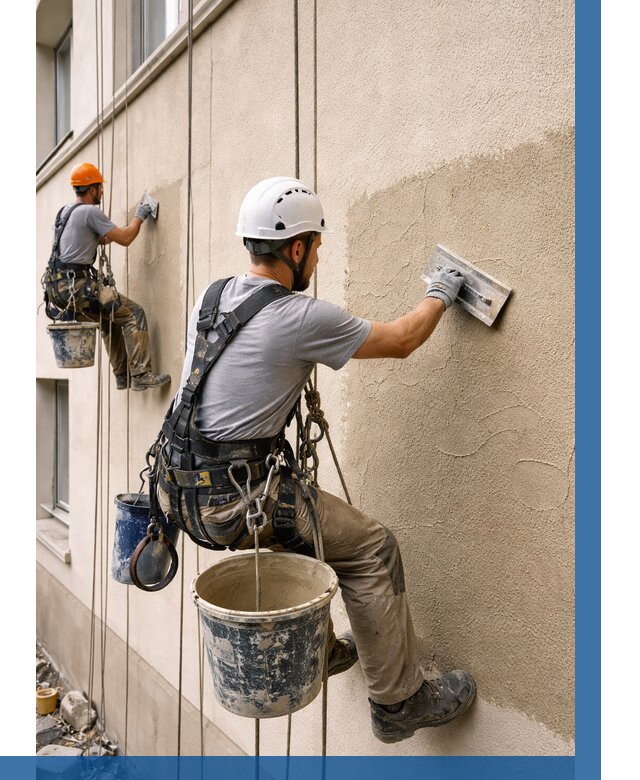 Декоративная штукатурка фасада в Братске от 1224 р. | ВЫСОТНИК-Брт