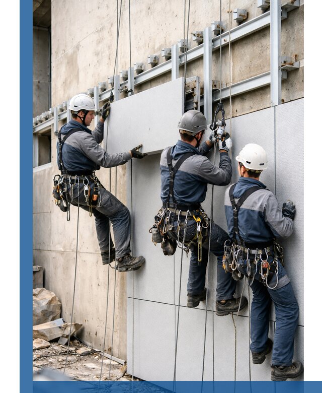 Монтаж вентилируемого фасада в Братске под ключ с гарантией качества