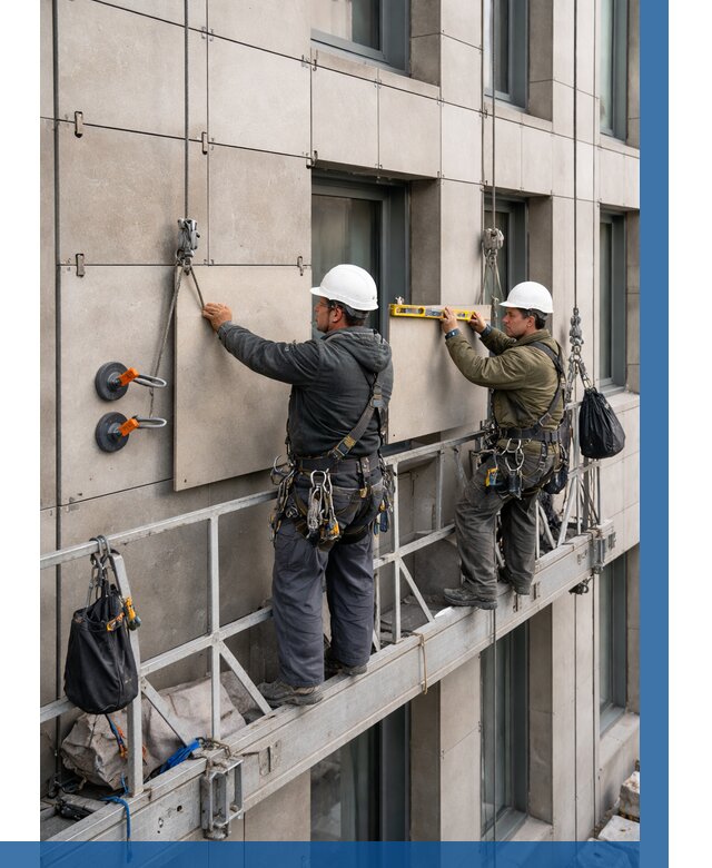 Монтаж керамогранита на фасад в Братске от 2551 р. | ВЫСОТНИК-Брт