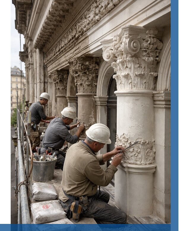 Реставрация фасадной лепнины в Братске от 2551 р. | ВЫСОТНИК-Брт