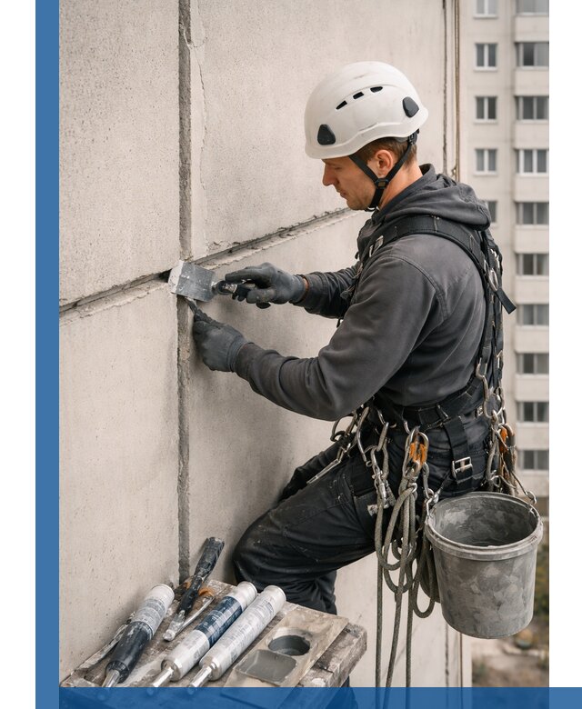 Ремонт межпанельных швов в Братске герметизация и восстановление