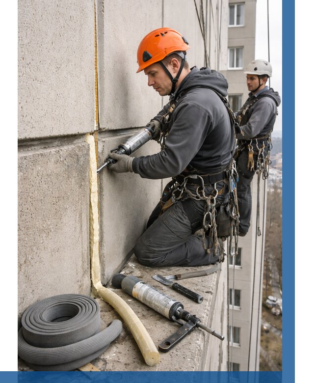 Теплый шов межпанельные швы в Братске от 714 р. | ВЫСОТНИК-Брт