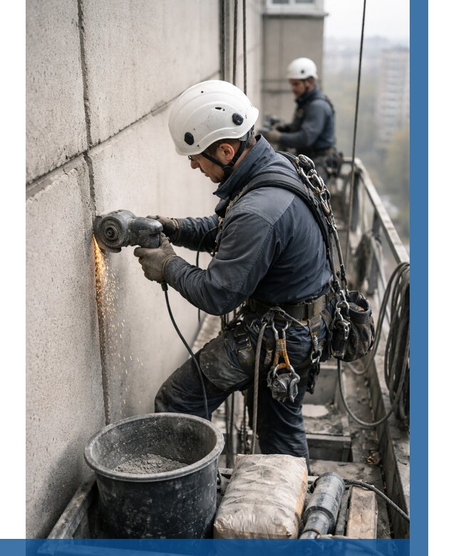 Штробление межпанельных швов в Братске от 1224 р. | ВЫСОТНИК-Брт