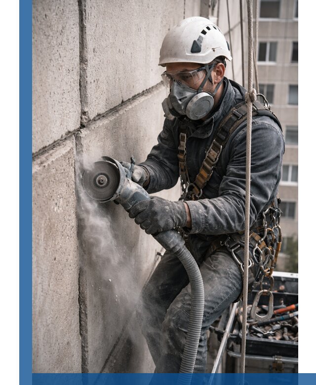 Штробление межпанельных швов в Братске качественно и быстро