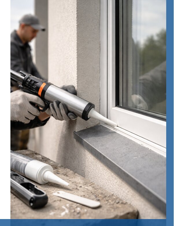 Герметизация монтажных швов окон в Братске от 663 р. | ВЫСОТНИК-Брт