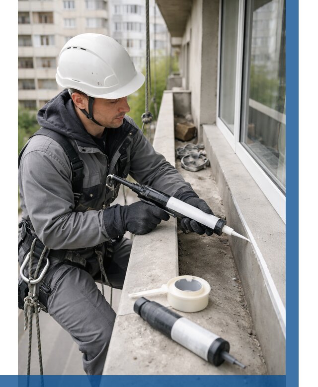 Герметизация швов лоджии в Братске от 4592 р. | ВЫСОТНИК-Брт