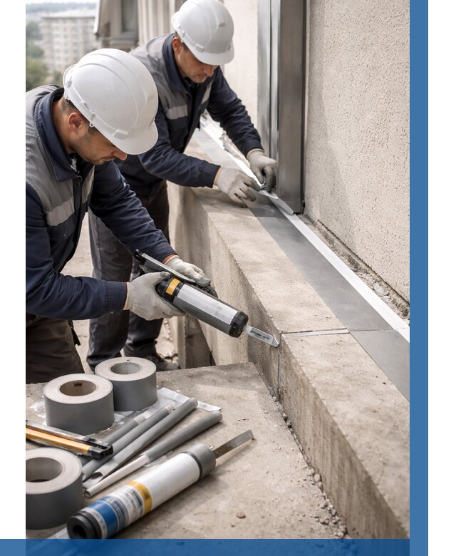 Герметизация примыкания балкона в Братске от 4592 р. | ВЫСОТНИК-Брт