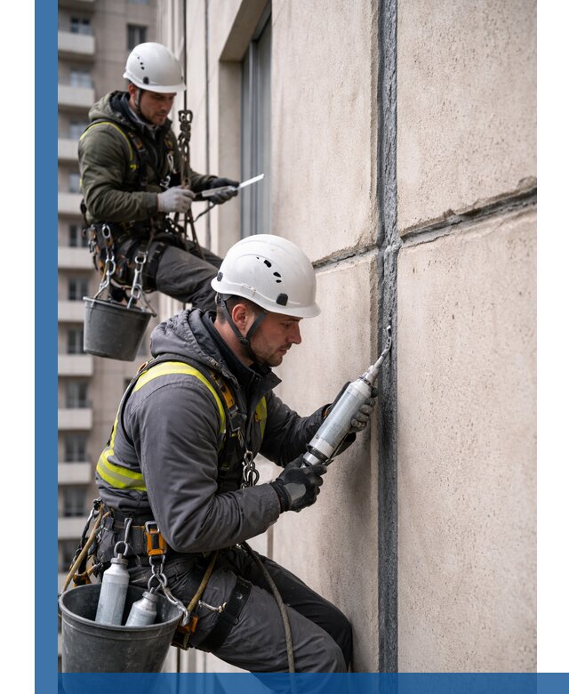 Герметизация деформационных швов фасада в Братске качественно