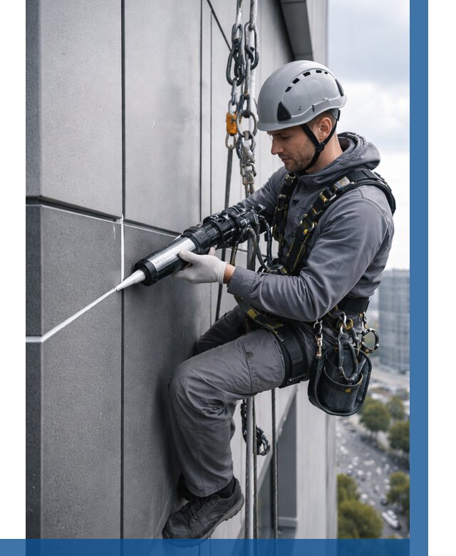 Герметизация стыков фасадных панелей в Братске от 6633 р.| ВЫСОТНИК-Брт