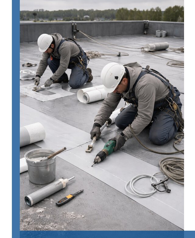 Ремонт мембранной кровли в Братске качественно и с гарантией