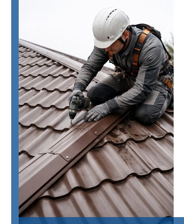 Ремонт металлочерепицы на крыше в Братске профессионально