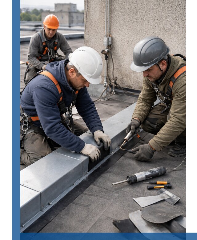 Ремонт кровельных примыканий в Братске профессионально