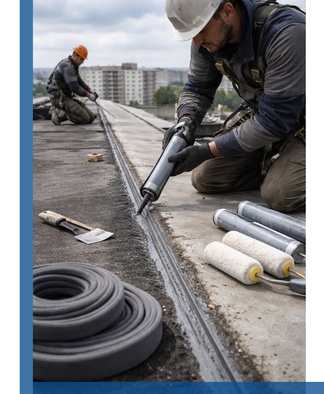 Герметизация швов кровли в Братске с гарантией герметичности