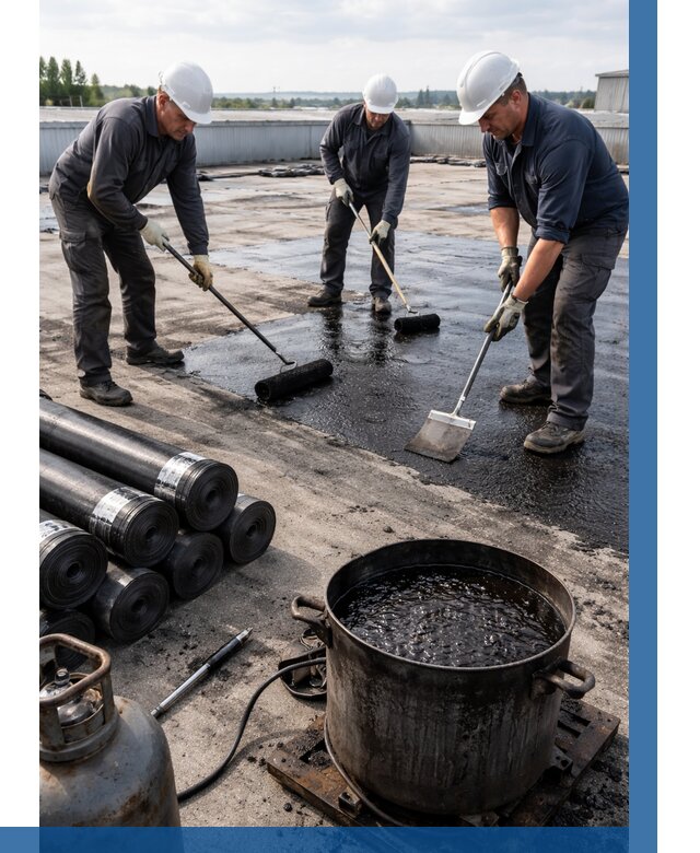 Гидроизоляция кровли мастикой в Братске от 612 р. | ВЫСОТНИК-Брт