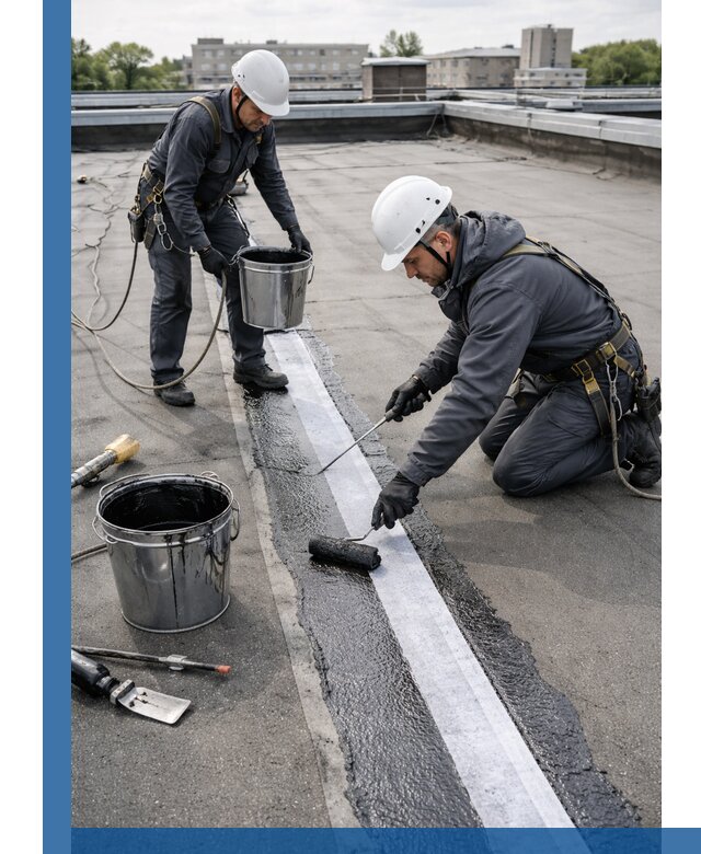 Гидроизоляция кровли мастикой в Братске надежная защита