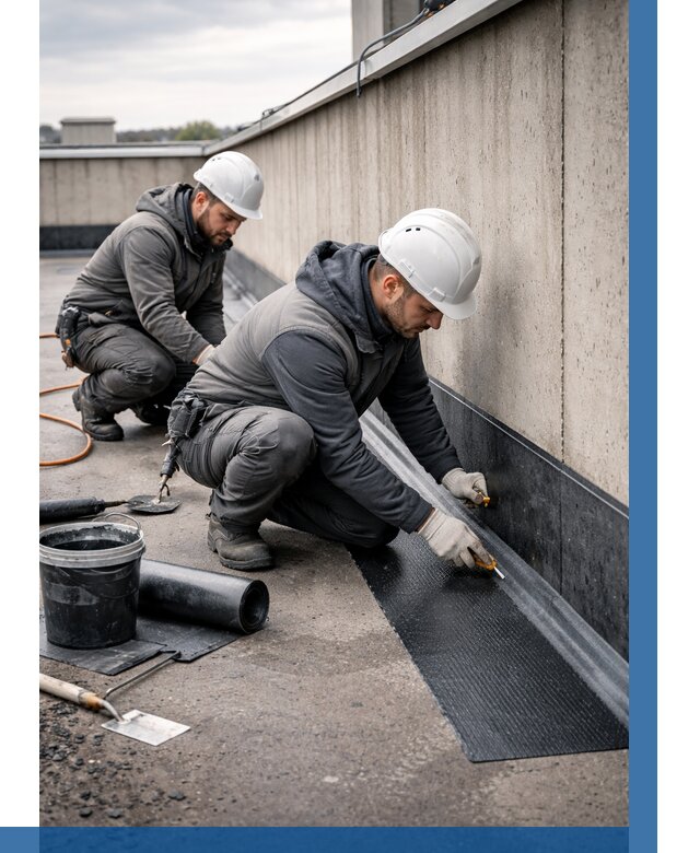 Гидроизоляция примыканий на кровле в Братске от 918 р. | ВЫСОТНИК-Брт