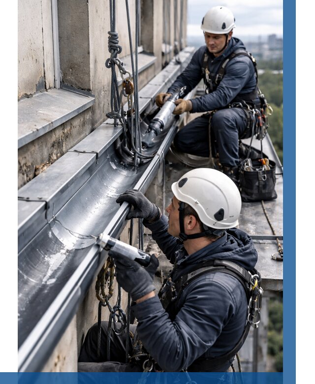 Ремонт водосточных желобов в Братске от 6633 р. | ВЫСОТНИК-Брт