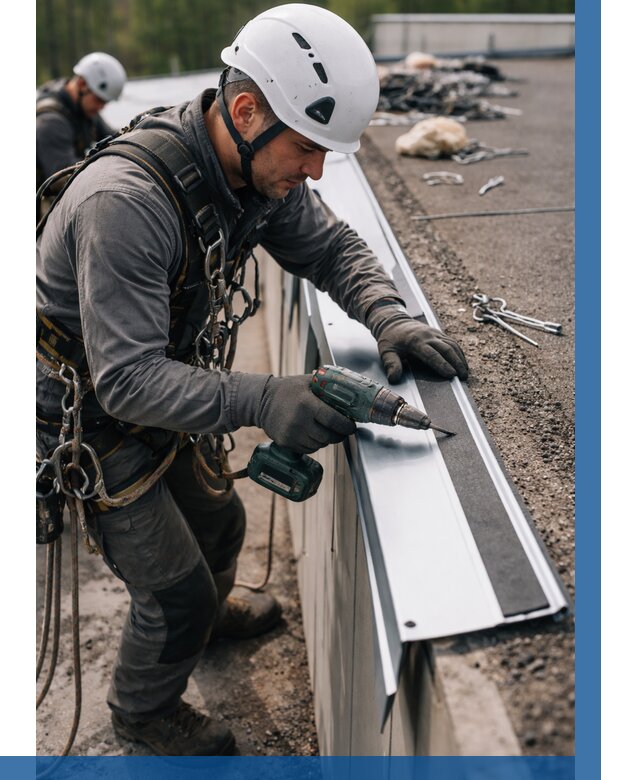 Монтаж капельника на кровле в Братске от 306 р. | ВЫСОТНИК-Брт