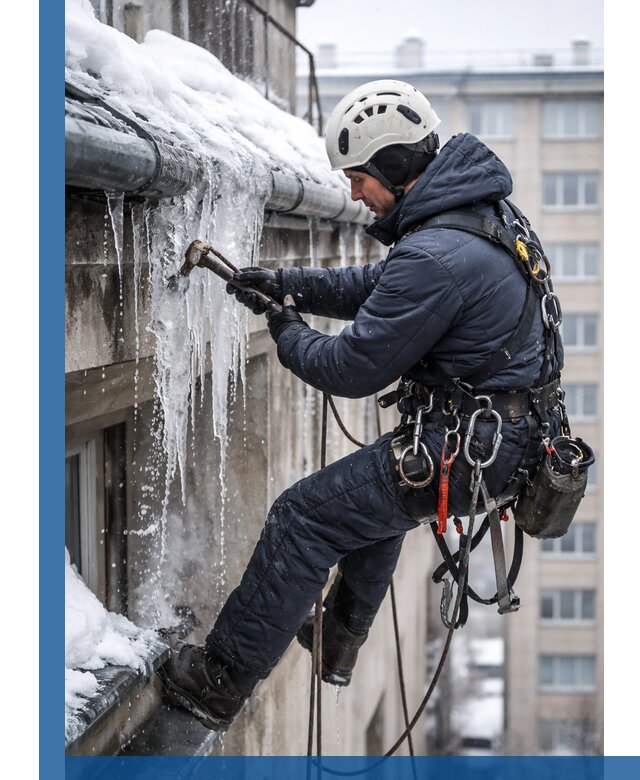 Удаление наледи и чистка водостоков в Братске оперативно и безопасно