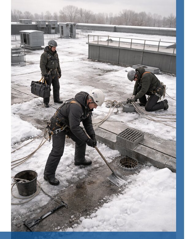 Абонентское обслуживание кровли зимой в Братске от 8163 р. | ВЫСОТНИК-Брт