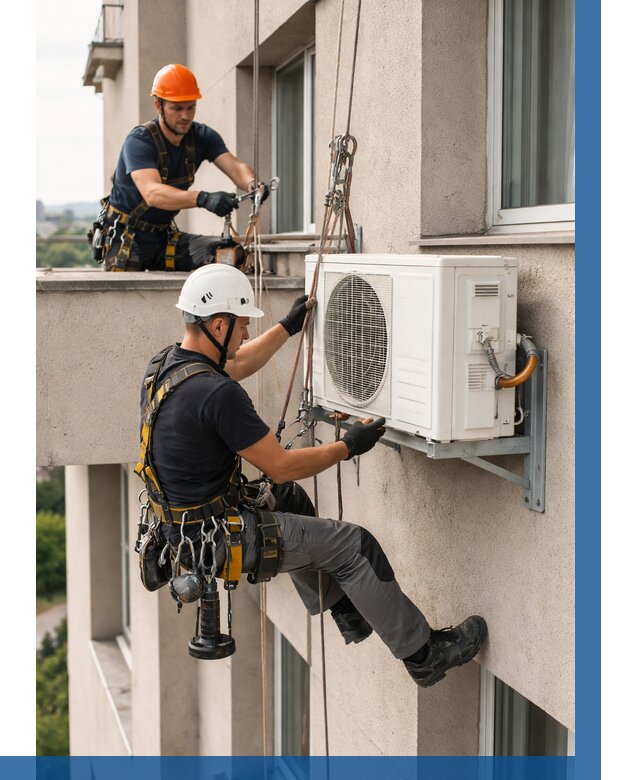 Монтаж внешнего блока кондиционера в Братске от 6633 р. | ВЫСОТНИК-Брт