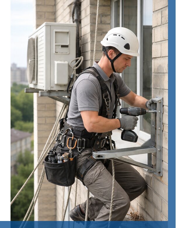 Установка кронштейнов кондиционера в Братске от 3571 р. | ВЫСОТНИК-Брт