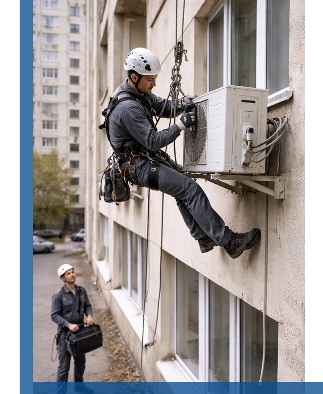 Демонтаж внешнего блока кондиционера в Братске профессионально