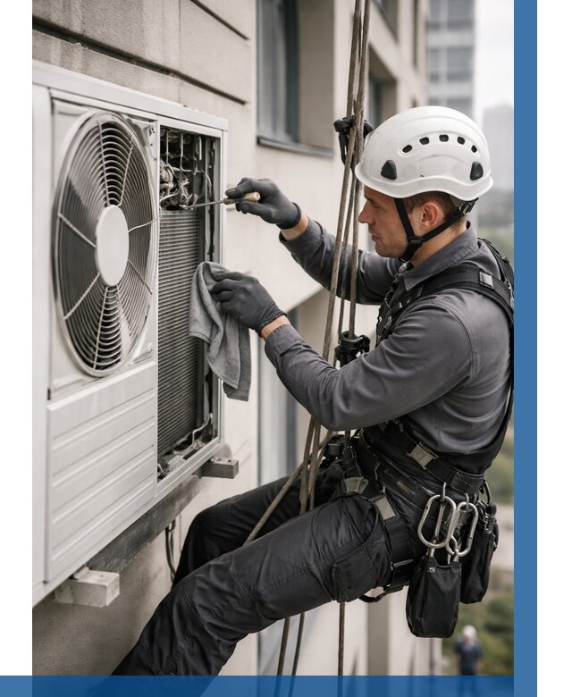 Обслуживание внешнего блока кондиционера в Братске от 2755 р.ВЫСОТНИК-Брт