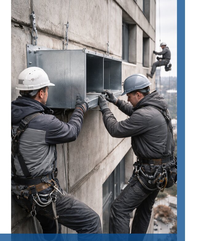 Монтаж вентиляционных коробов в Братске от 3061 р. | ВЫСОТНИК-Брт