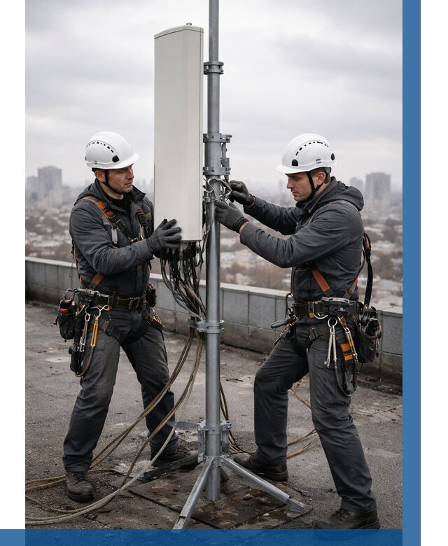 Монтаж антенн связи на крыше в Братске от 8673 р. | ВЫСОТНИК-Брт