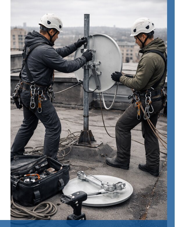 Демонтаж антенн на крыше в Братске от 4592 р. | ВЫСОТНИК-Брт