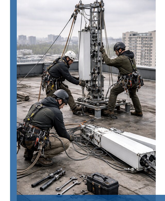 Демонтаж антенн на крыше зданий в Братске с гарантией