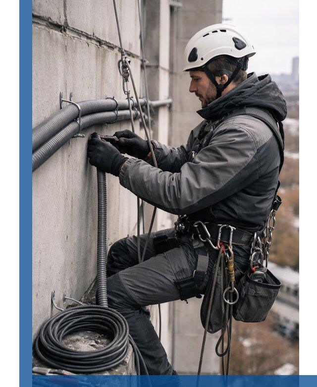 Профессиональный монтаж гофры для кабеля в Братске с гарантией