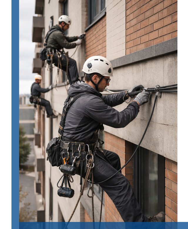 Крепление кабеля на фасаде монтаж и крепеж в Братске