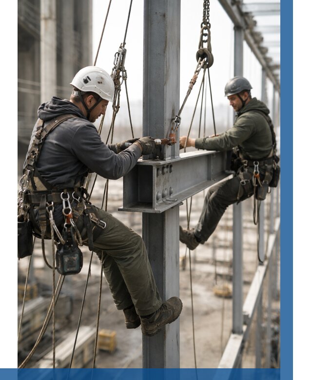 Монтаж металлоконструкций на высоте в Братске от 3571 р. | ВЫСОТНИК-Брт