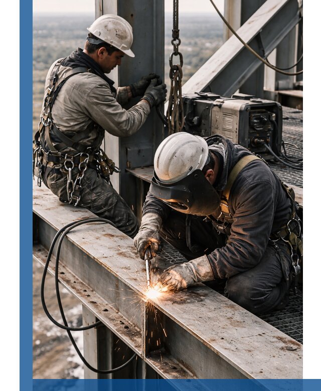 Высотные сварочные работы в Братске для промышленных объектов